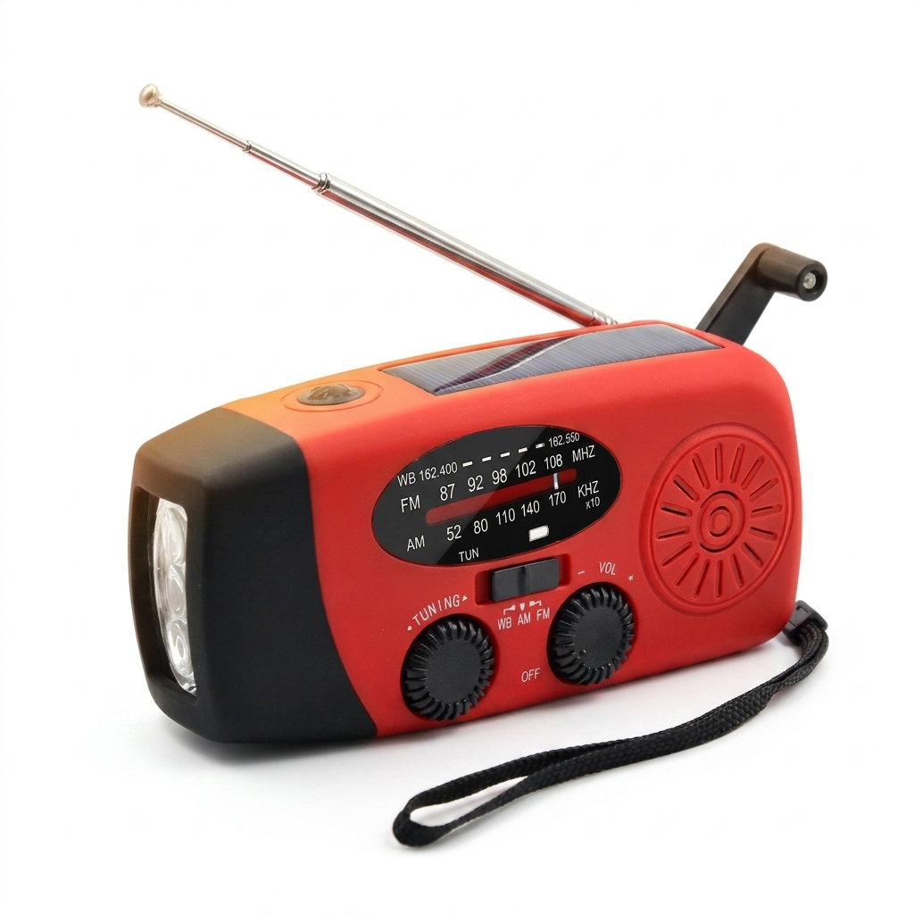PowerStorm Radio mit Handkurbel und Solarpanel